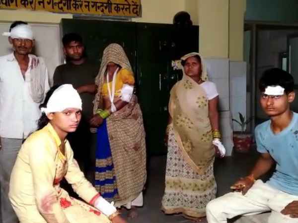 Neighbors beat the two Bride