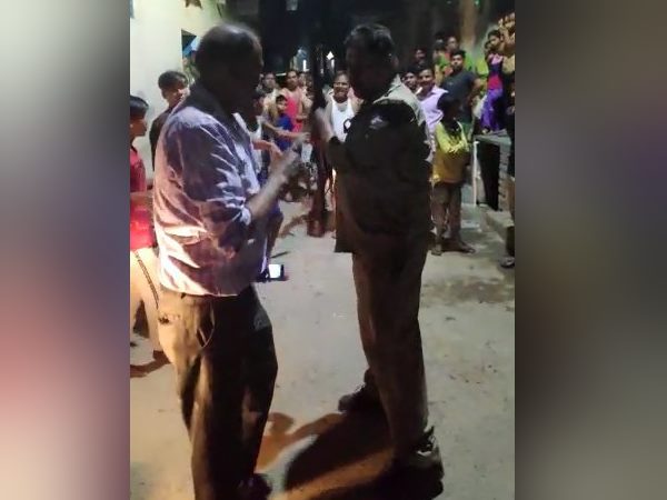 drunk policeman high voltage drama on road