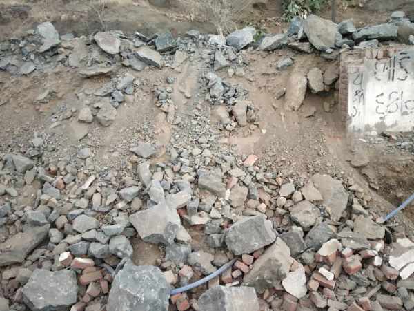 Two innocent girls die due to wall breakdown