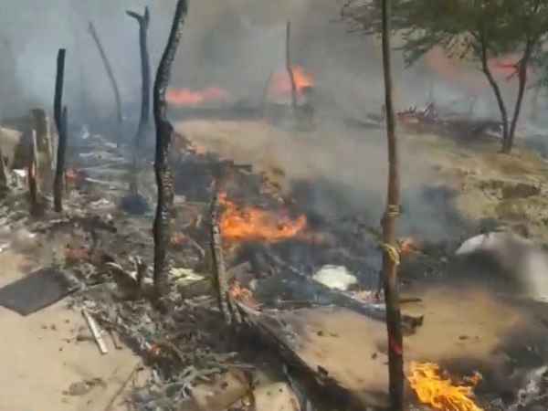 Fire burns 50 slums after fire