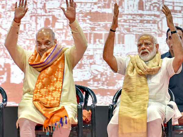 Amit Shah said PM Narendra Modi did development Amit Shah said PM Narendra Modi did development