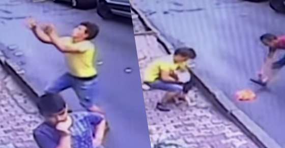 खेलते-खेलते दूसरी मंजिल से गिरी बच्ची