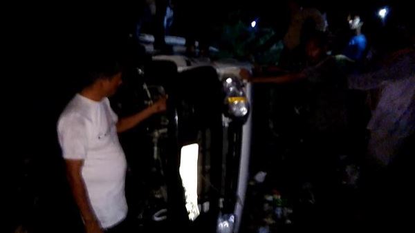 Car drowning in the river bhavnagar