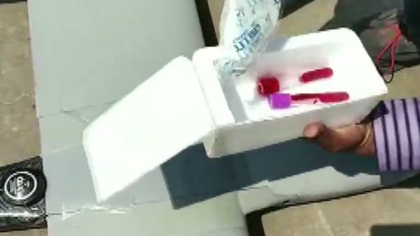 रक्त के सैंपल को 18 मिनट में पहुंचा दिया अस्पताल रक्त के सैंपल को 18 मिनट में पहुंचा दिया अस्पताल