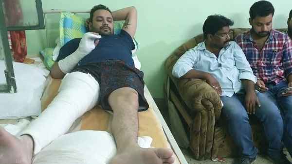mla aman mani injured in road accident