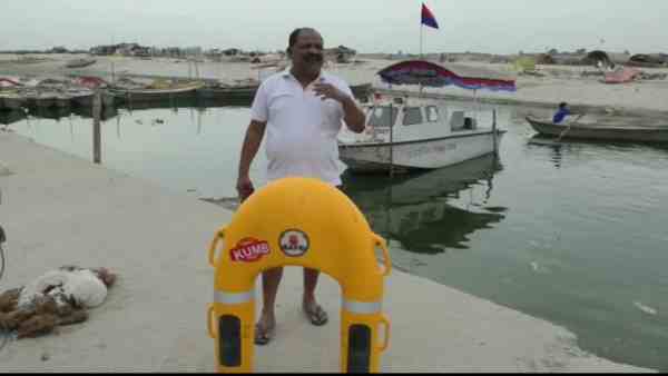new life saving boat will help person from drowning