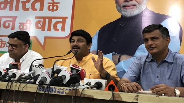 मनोज तिवारी ने आम आदमी पार्टी पर साधा निशाना