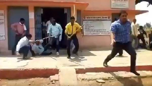 एक और बीजेपी नेता का सामने आई गुंडागर्दी