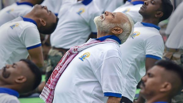 प्रधाननमंत्री नरेंद्र मोदी ने इस बार रांची में मनाया योग दिवस