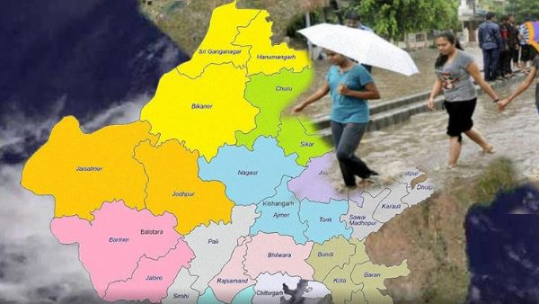 पाली में जोरदार बारिश, गर्मी से राहत मिली