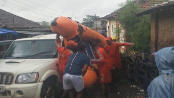 NDRF working to save stuck passengers of mahalaxmi express