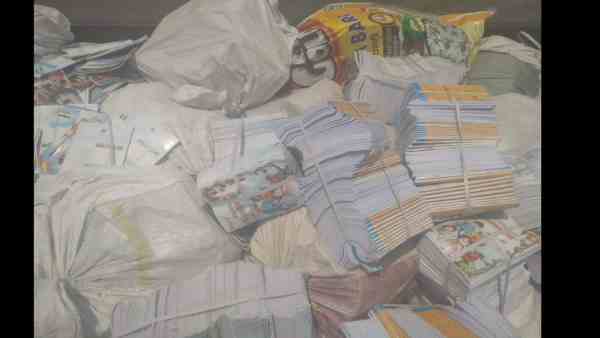 thousands numbers of government books found in the scrapyard thousands numbers of government books found in the scrapyard