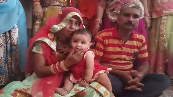 Celebraton on daughter adoption in Barmer Rajasthan