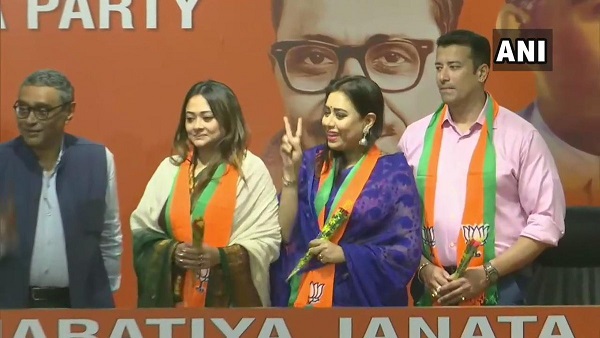 टीएमसी की तर्ज पर बीजेपी ने कलाकारों को पार्टी में शामिल कराया