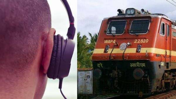 man walking on rail track wearing headphone, cut by engine and died in Moga man walking on rail track wearing headphone, cut by engine and died in Moga