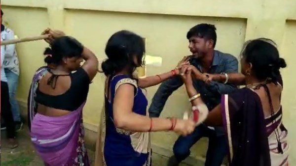 man beaten by his wife in maharajganj man beaten by his wife in maharajganj