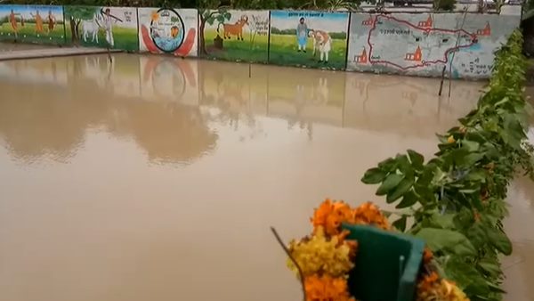 varanasi navgrah vatika destroy in rain