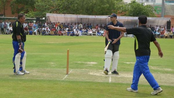 rajasthan politicians cricket match in Sawai Man singh stadium Jaipur rajasthan politicians cricket match in Sawai Man singh stadium Jaipur