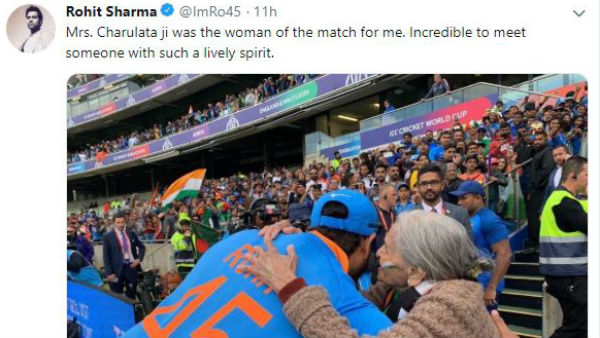 रोहित शर्मा ने भी की मुलाकात रोहित शर्मा ने भी की मुलाकात