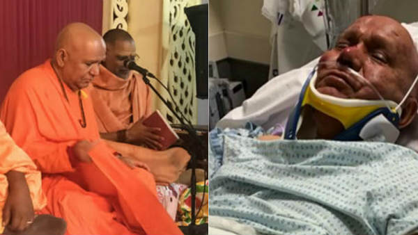 मंदिर से निकलते समय हमला 