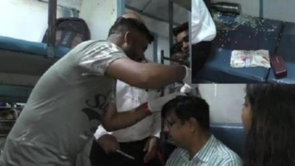 stone throwing on Chitrakoot Express passengers injured