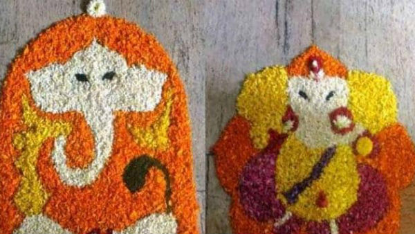 फूलों के गणपति 