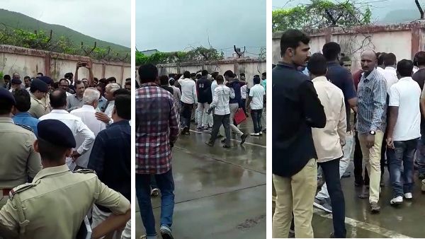 thieves caught in CCTV footage when they looted gujarat marketing yard shops
