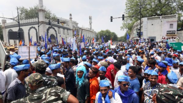 रविदास मंदिर गिराए जाने के बाद बवाल