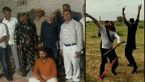 बुलेटप्रूफ जैकेट पहन आए हथियारबंद जवान