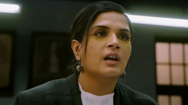 ऋचा चड्ढा फ़िल्म 375 के एक सीन में