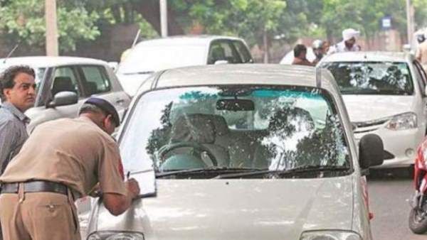 चालान के पैसे लेकर भागा ड्राइवर