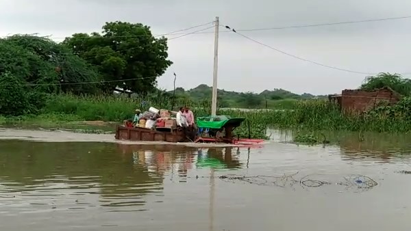 Flood in 49 Village Dholpur Due to Kota Chambal Barrage water release