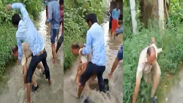 पुलिसकर्मी की फाड़ी वर्दी