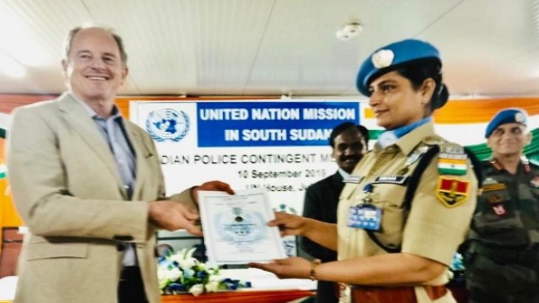kamla shekhawat asp rajasthan police conferred un medal in sudaan kamla shekhawat asp rajasthan police conferred un medal in sudaan