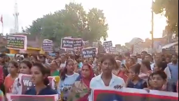 छात्रा के लिए न्याय की मांग