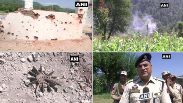 Houses damaged in Nowshera of Rajouri district due to heavy shelling by Pakistan today Houses damaged in Nowshera of Rajouri district due to heavy shelling by Pakistan today