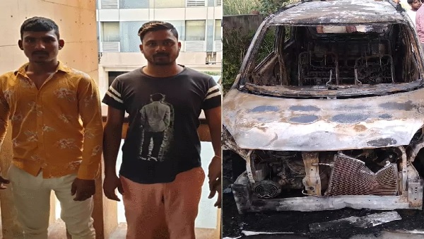two boy arrested for set fire on vehicle two boy arrested for set fire on vehicle