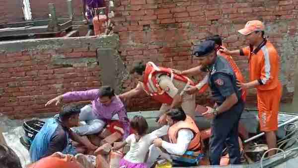 DM Surendra Singh fell down during flood relief work