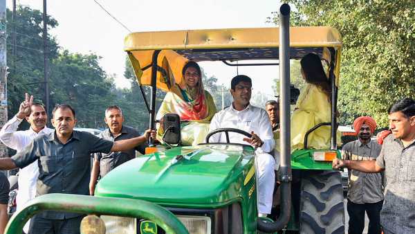 बीजेपी-कांग्रेस में कांटे की टक्कर, किंगमेकर बनीं JJP बीजेपी-कांग्रेस में कांटे की टक्कर, किंगमेकर बनीं JJP