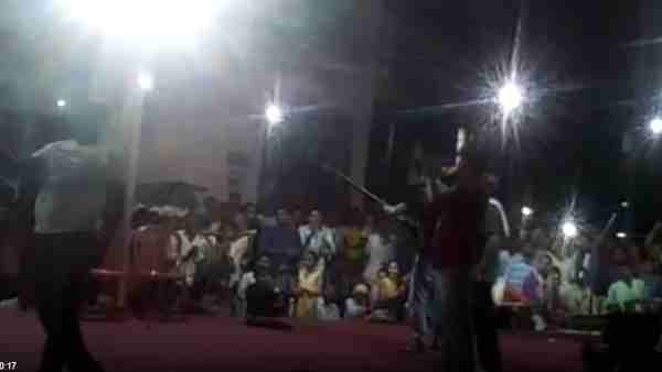 Firing on Ramlila manch in Hathras