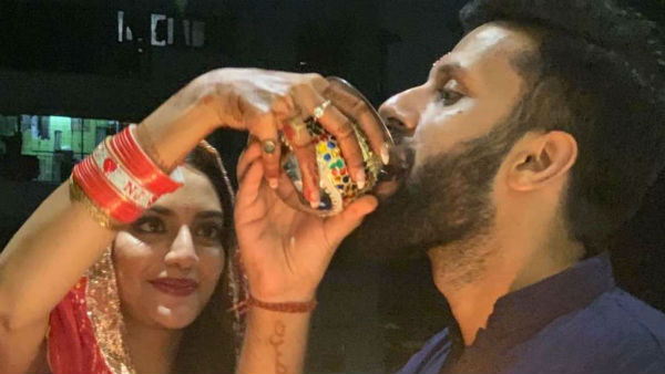 नुसरत जहां ने पति निखिल जैन के लिए रखा करवा चौथ नुसरत जहां ने पति निखिल जैन के लिए रखा करवा चौथ