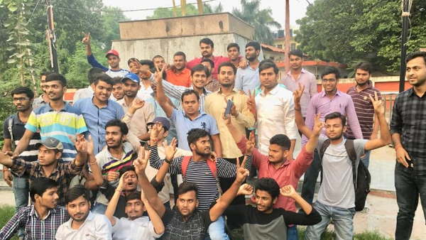 allahabad university student council election student leader protest
