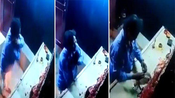 चोरी का अजीब वीडियो सोशल मीडिया पर वायरल