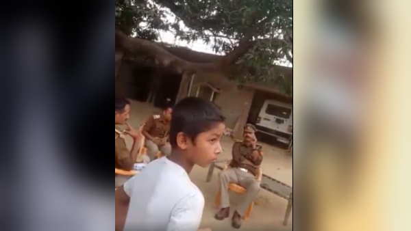 gonda police circle officer transferred after video viral