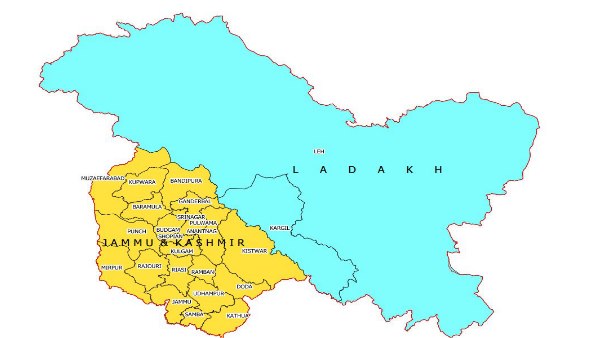 भारत के आंतरिक नक्शे में भी बड़ा बदलाव