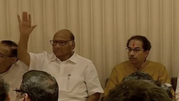 NCP Chief Sharad Pawar says 3 representatives of Maha Vikas Aghadi will meet Governor today NCP Chief Sharad Pawar says 3 representatives of Maha Vikas Aghadi will meet Governor today