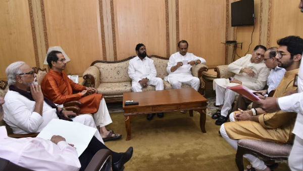 शिवेसना ने कांग्रेस-एनसीपी के साथ मिलकर बनाई है सरकार