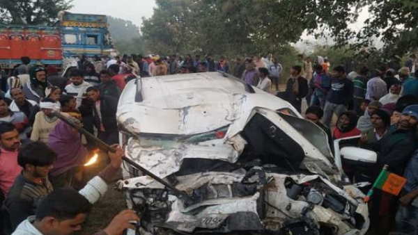 ranchi bus jeep accident five people died
