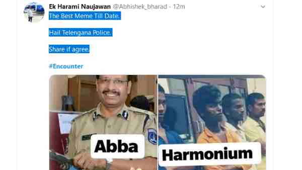 Hyderabad doctor murder case: social media reaction to the encounter of accused