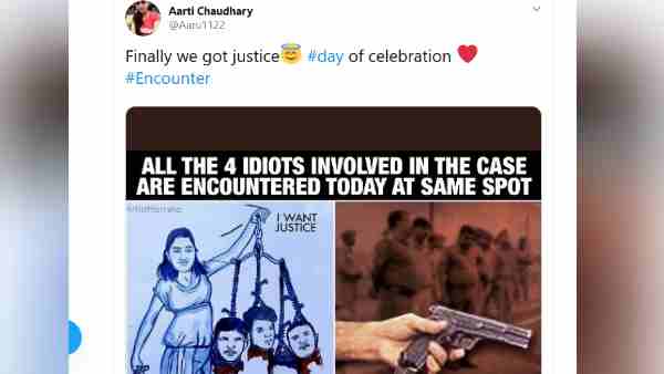 Hyderabad doctor murder case: social media reaction to the encounter of accused